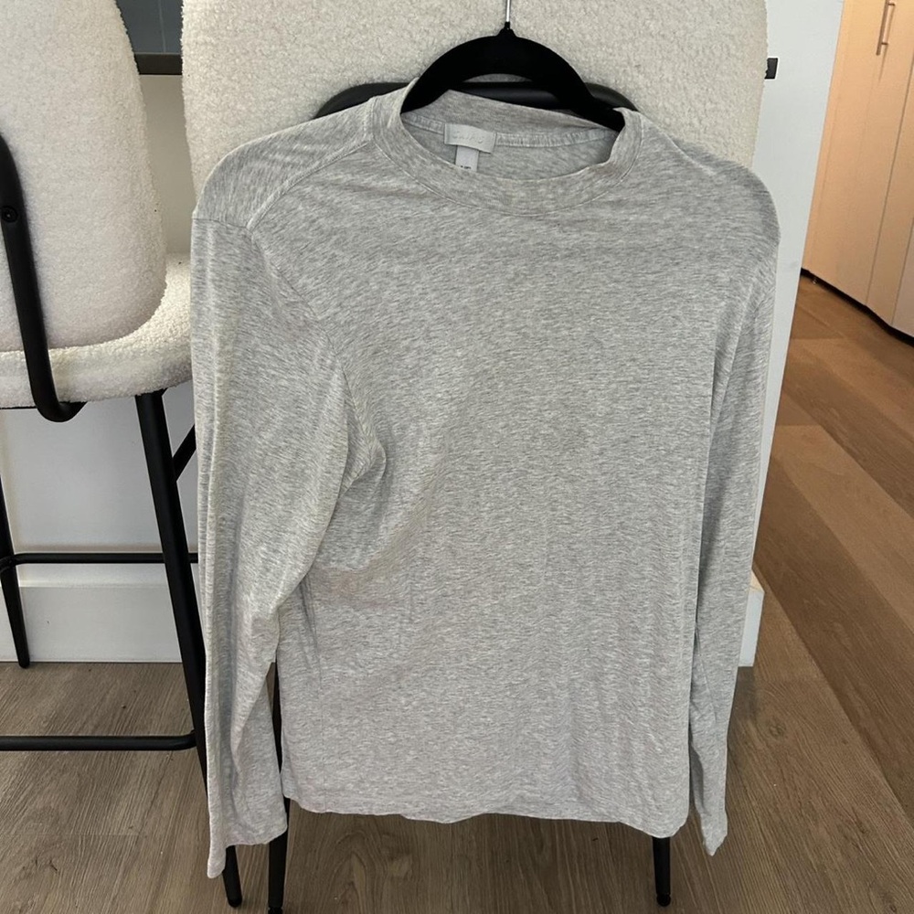 SKIMS Heather Gray Women's Long Sleeve Tee